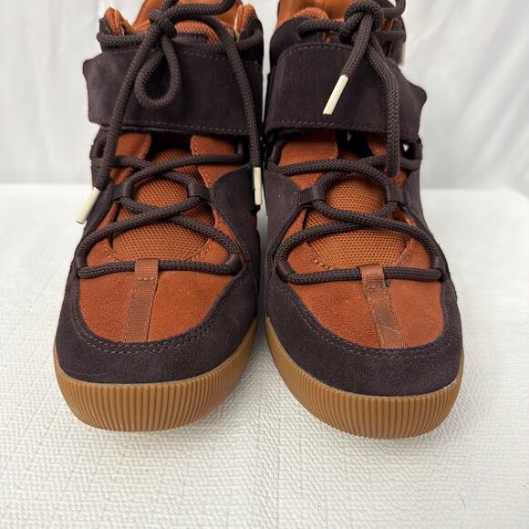 Sorel Out N About III Mid Wedge Boots Womens Size 9.5 Brown Shoes - Picture 2 of 11